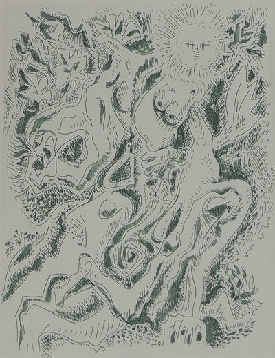 André MASSON : Métamorphose au clair de lune , Gravure originale (photo de détail 3) - Crédit photo : Galerie Art.Paris