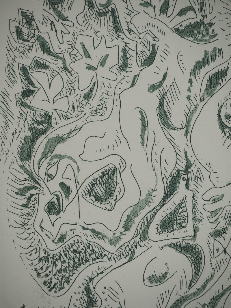 André MASSON : Métamorphose au clair de lune , Gravure originale (photo de détail 4) - Crédit photo : Galerie Art.Paris