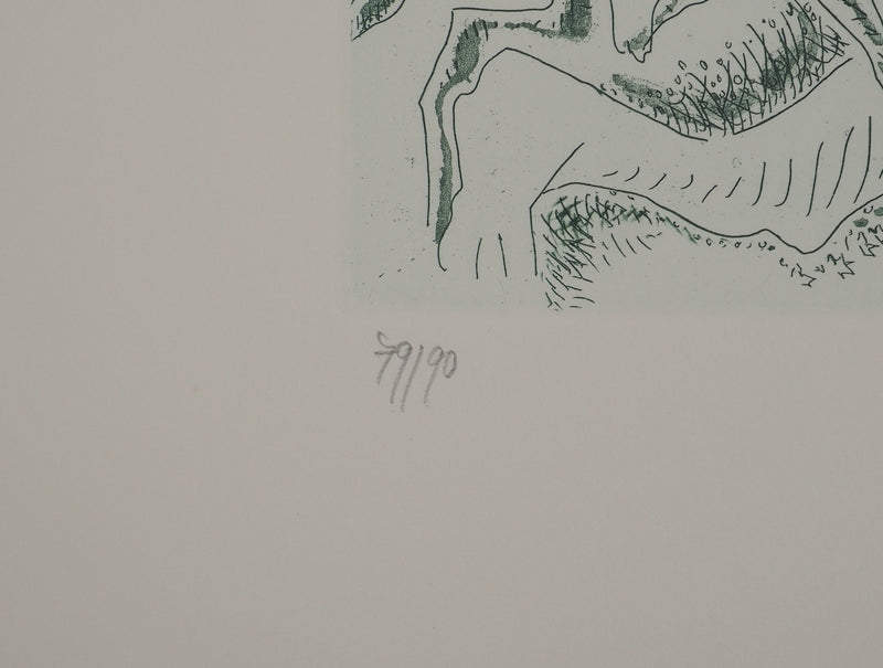 André MASSON : Métamorphose au clair de lune , Gravure originale (photo de détail 6) - Crédit photo : Galerie Art.Paris