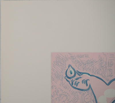 André MASSON : Nu sur fond rose, Gravure originale (photo de détail 8) - Crédit photo : Galerie Art.Paris