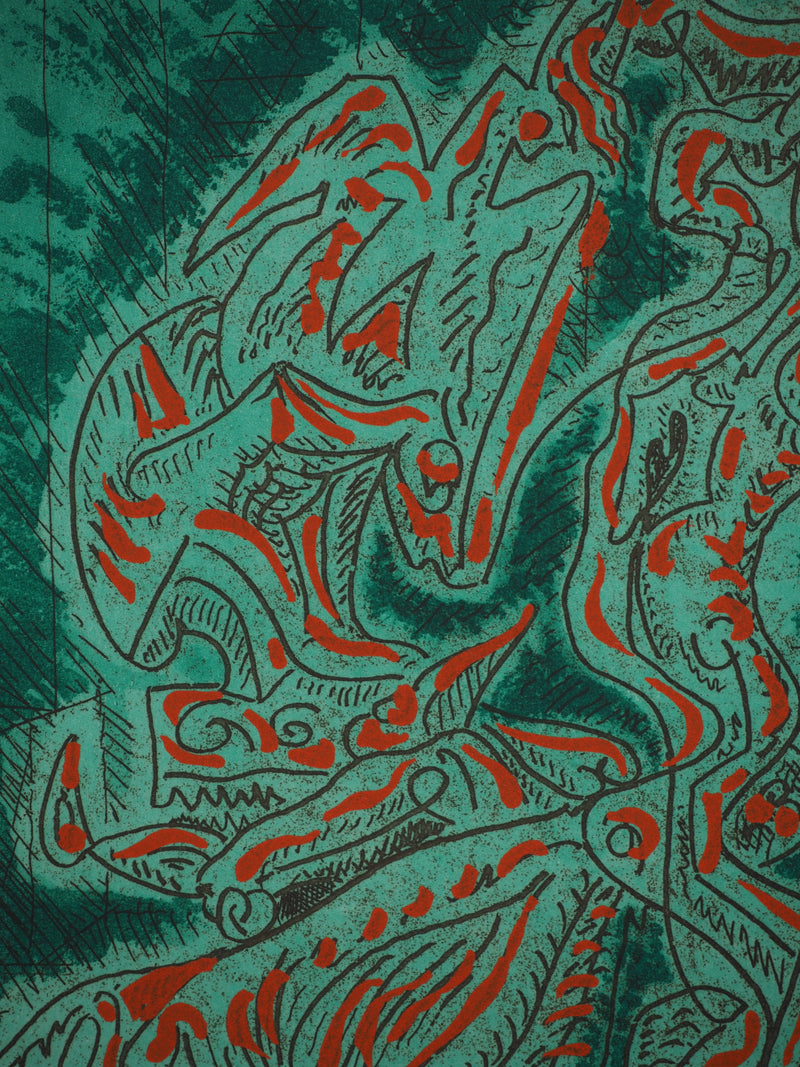 André MASSON : Dragon surréaliste, Gravure originale (photo de détail 4) - Crédit photo : Galerie Art.Paris