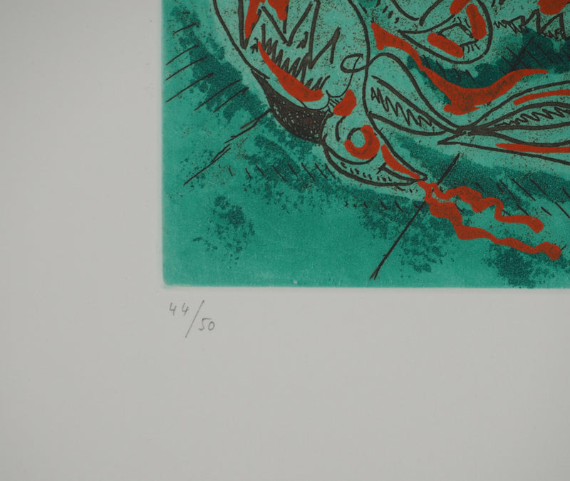 André MASSON : Dragon surréaliste, Gravure originale (photo de détail 6) - Crédit photo : Galerie Art.Paris