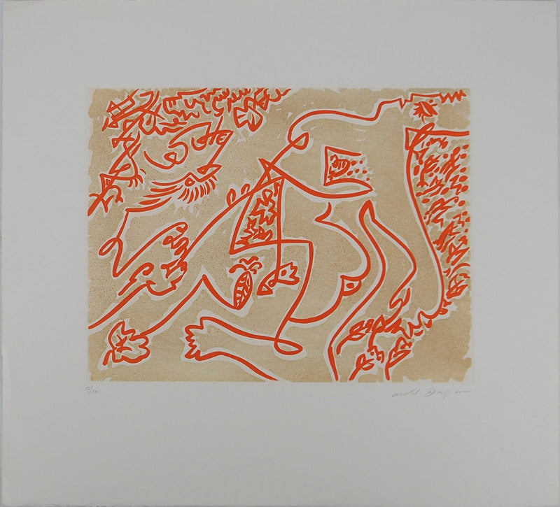 André MASSON : Figures surréalistes, Gravure originale (vue générale) - Crédit photo : Galerie Art.Paris