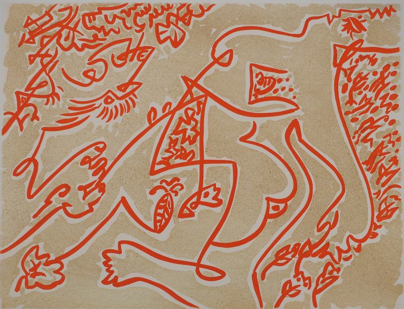 André MASSON : Figures surréalistes, Gravure originale (photo de détail 3) - Crédit photo : Galerie Art.Paris