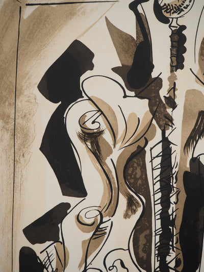 André MASSON : Chevalier surréaliste, Lithographie originale (photo de détail 4) - Crédit photo : Galerie Art.Paris