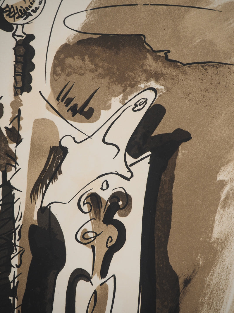 André MASSON : Chevalier surréaliste, Lithographie originale (photo de détail 5) - Crédit photo : Galerie Art.Paris