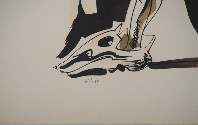 André MASSON : Chevalier surréaliste, Lithographie originale (photo de détail 7) - Crédit photo : Galerie Art.Paris