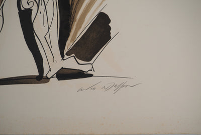 André MASSON : Chevalier surréaliste, Lithographie originale (photo de détail 2) - Crédit photo : Galerie Art.Paris