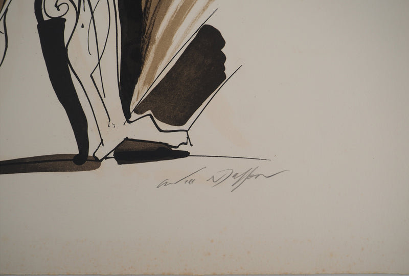 André MASSON : Chevalier surréaliste, Lithographie originale (photo de détail 2) - Crédit photo : Galerie Art.Paris