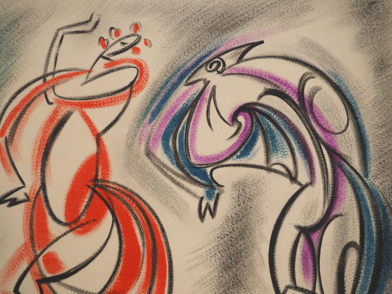 André MASSON : Les Danseuses, Lithographie originale (photo de détail 4) - Crédit photo : Galerie Art.Paris
