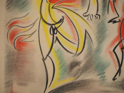 André MASSON : Les Danseuses, Lithographie originale (photo de détail 5) - Crédit photo : Galerie Art.Paris
