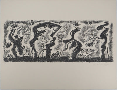 André MASSON : Danse surréaliste, Lithographie originale (vue générale) - Crédit photo : Galerie Art.Paris