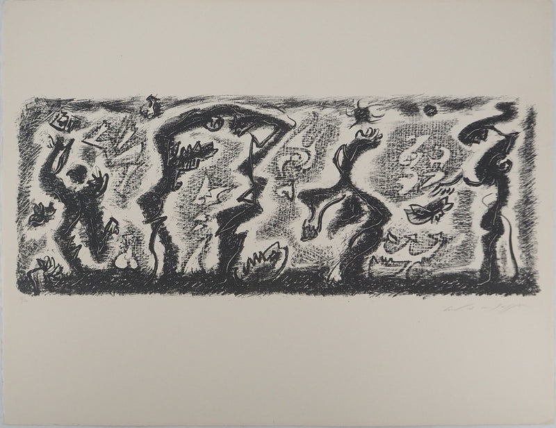 André MASSON : Danse surréaliste, Lithographie originale (vue générale) - Crédit photo : Galerie Art.Paris