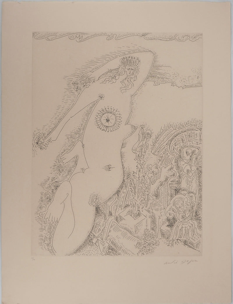 André MASSON : La Reine Zénobie, Gravure originale (vue générale) - Crédit photo : Galerie Art.Paris