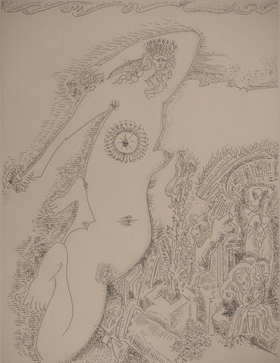 André MASSON : La Reine Zénobie, Gravure originale (photo de détail 3) - Crédit photo : Galerie Art.Paris