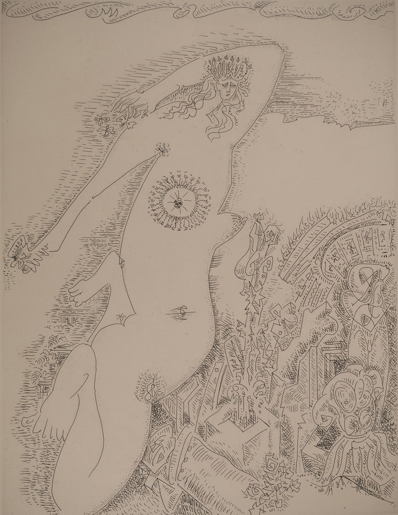 André MASSON : La Reine Zénobie, Gravure originale (photo de détail 3) - Crédit photo : Galerie Art.Paris