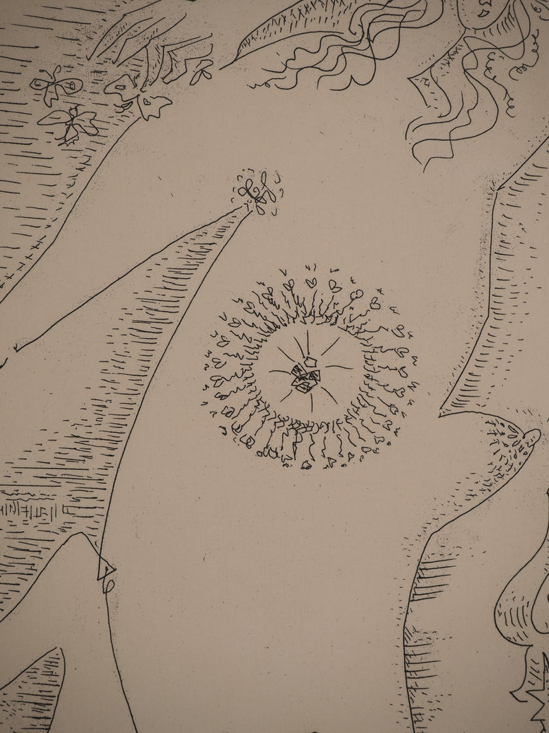 André MASSON : La Reine Zénobie, Gravure originale (photo de détail 4) - Crédit photo : Galerie Art.Paris