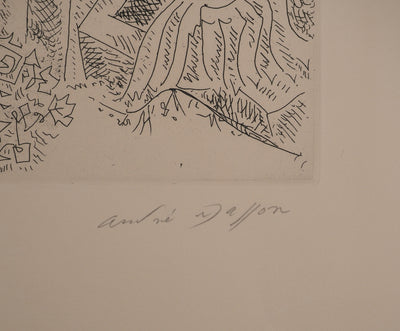 André MASSON : La Reine Zénobie, Gravure originale (photo de détail 2) - Crédit photo : Galerie Art.Paris