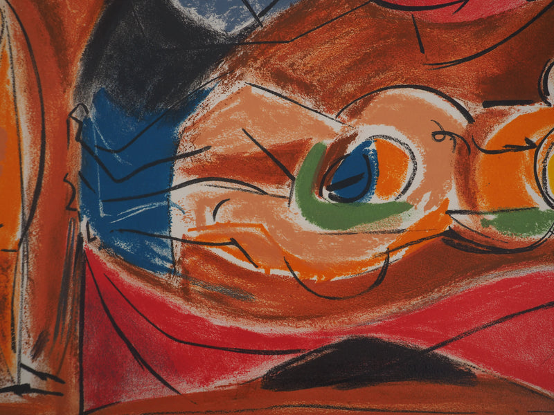André MASSON : Les trois nus, Lithographie originale (photo de détail 4) - Crédit photo : Galerie Art.Paris