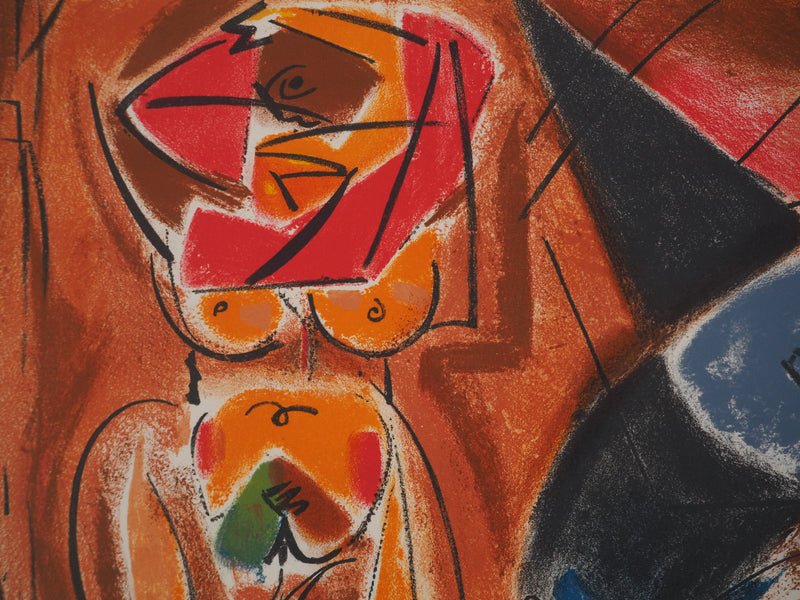 André MASSON : Les trois nus, Lithographie originale (photo de détail 5) - Crédit photo : Galerie Art.Paris