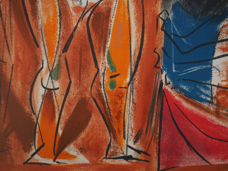 André MASSON : Les trois nus, Lithographie originale (photo de détail 6) - Crédit photo : Galerie Art.Paris