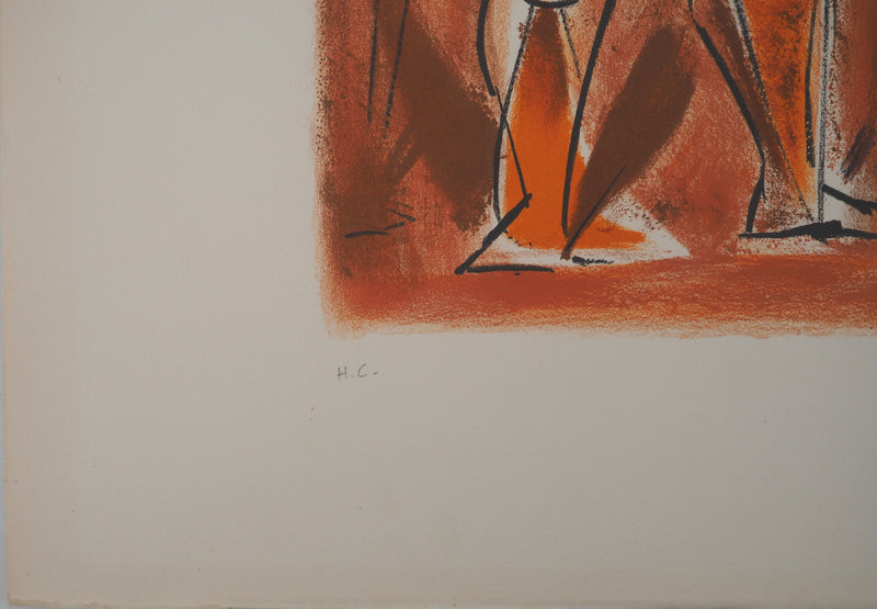 André MASSON : Les trois nus, Lithographie originale (photo de détail 7) - Crédit photo : Galerie Art.Paris