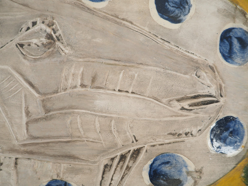 Pablo PICASSO : Tête de chèvre de profil, Céramique originale Madoura