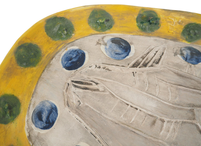 Pablo PICASSO : Tête de chèvre de profil, Céramique originale Madoura
