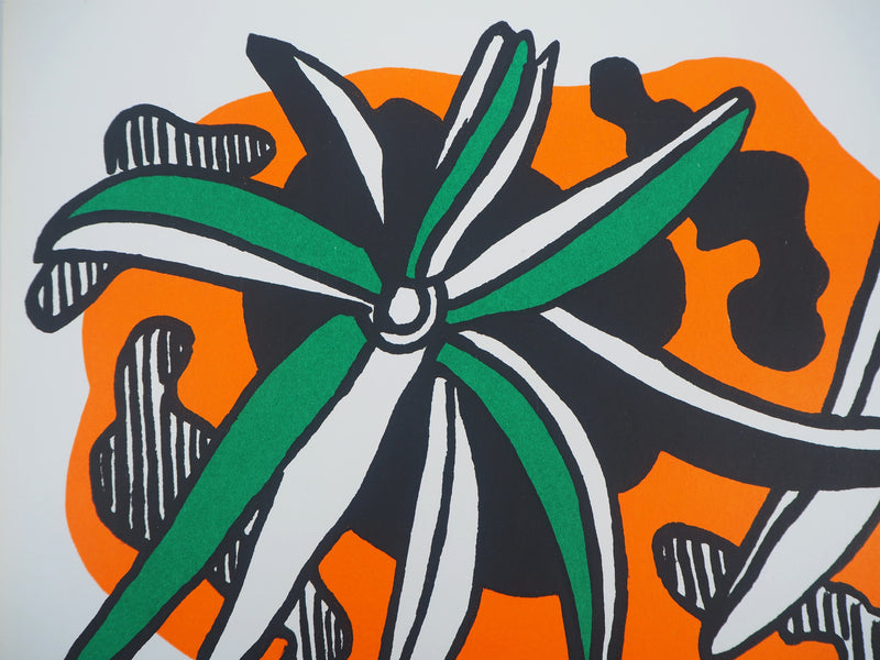 Fernand LEGER : La fleur, Lithographie originale (photo de détail 2) - Crédit photo : Galerie Art.Paris