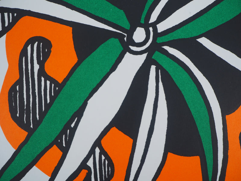 Fernand LEGER : La fleur, Lithographie originale (photo de détail 3) - Crédit photo : Galerie Art.Paris