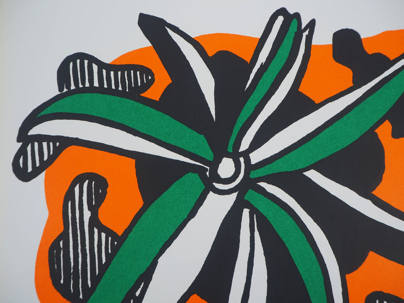 Fernand LEGER : La fleur, Lithographie originale (photo de détail 4) - Crédit photo : Galerie Art.Paris