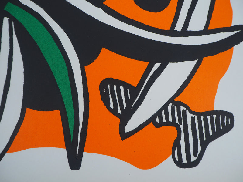 Fernand LEGER : La fleur, Lithographie originale (photo de détail 5) - Crédit photo : Galerie Art.Paris