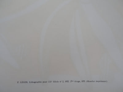 Fernand LEGER : La fleur, Lithographie originale (photo de détail 6) - Crédit photo : Galerie Art.Paris