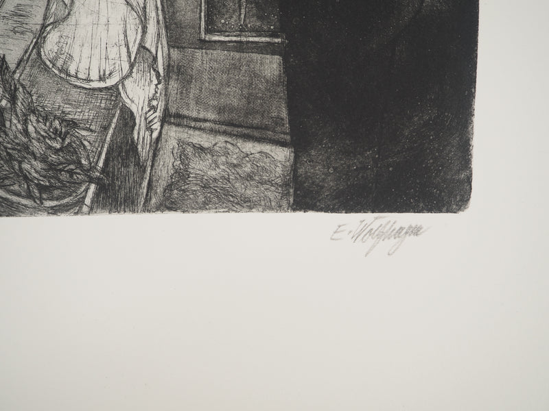 Ernst WOLFHAGEN :, Gravure originale (photo de détail 3) - Crédit photo : Galerie Art.Paris