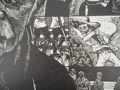 François MARECHAL : Le vieux révolutionnaire, Gravure sur bois originale (photo de détail 5) - Crédit photo : Galerie Art.Paris