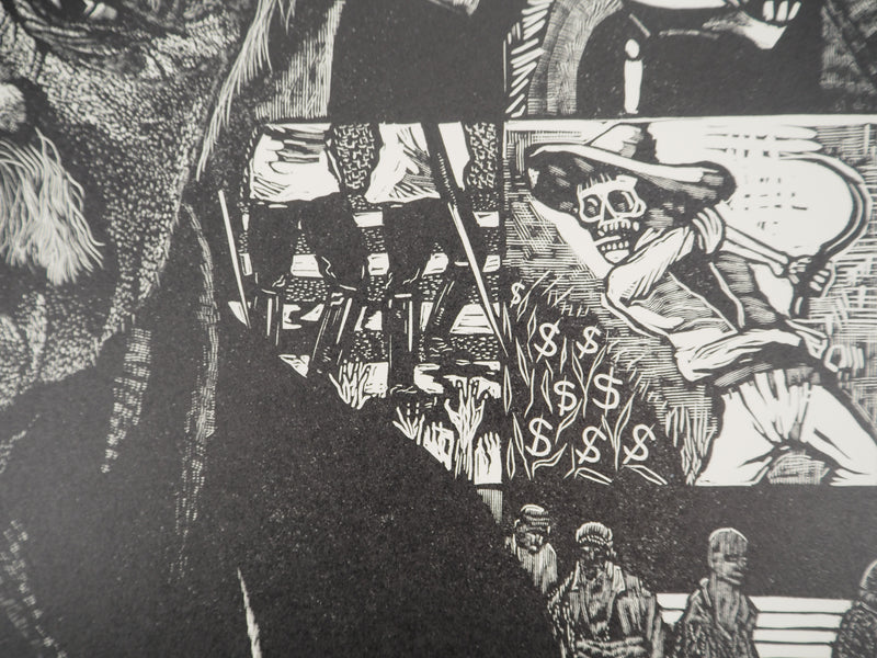 François MARECHAL : Le vieux révolutionnaire, Gravure sur bois originale (photo de détail 5) - Crédit photo : Galerie Art.Paris