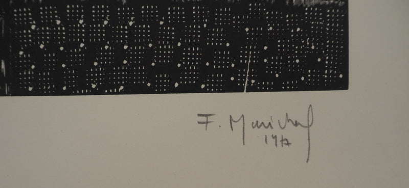 François MARECHAL : Black Power, Gravure sur bois originale (photo de détail 2) - Crédit photo : Galerie Art.Paris