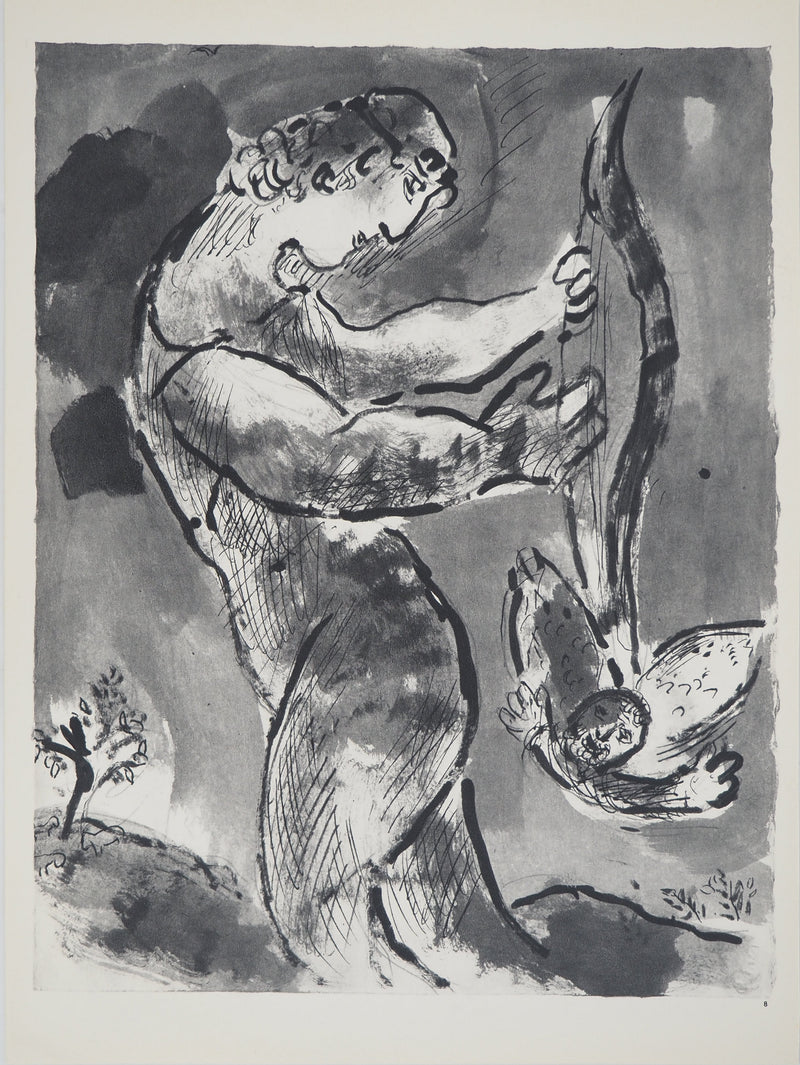 Marc CHAGALL : Le premier héros : Nemro, Héliogravure originale (vue générale) - Crédit photo : Galerie Art.Paris