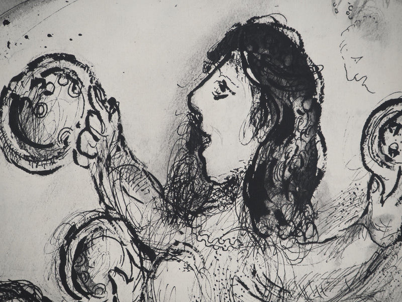 Marc CHAGALL : La danse des tambourins : Marie la prophétess, Héliogravure originale (photo de détail 3) - Crédit photo : Galerie Art.Paris