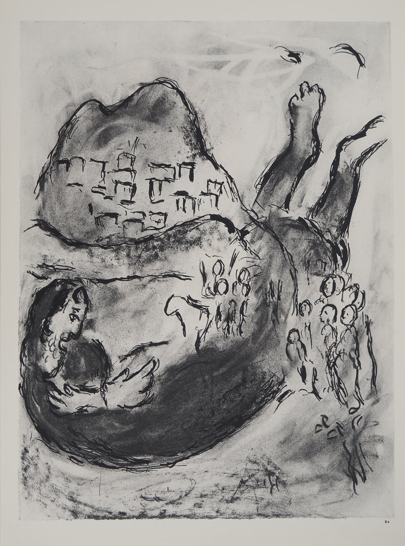 Marc CHAGALL : Au pied de la colline (Prophétie d&