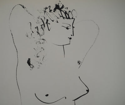 Pablo PICASSO : L'homme au chapeau et la jeune fille, Héliogravure originale (photo de détail 6) - Crédit photo : Galerie Art.Paris