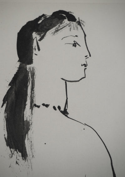 Pablo PICASSO : Le portrait d'une femme, Héliogravure originale (photo de détail 6) - Crédit photo : Galerie Art.Paris