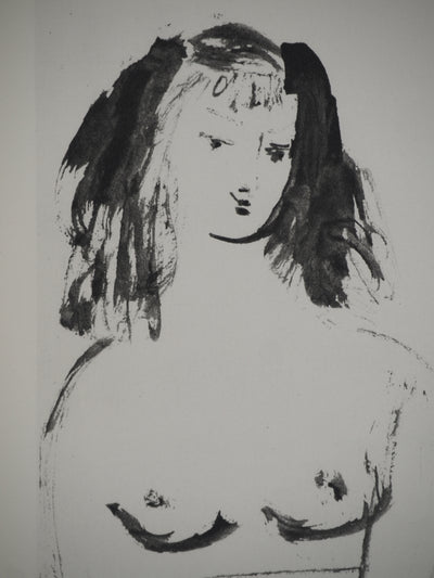 Pablo PICASSO : Esquisse de la jeune fille nue, Héliogravure originale (photo de détail 2) - Crédit photo : Galerie Art.Paris