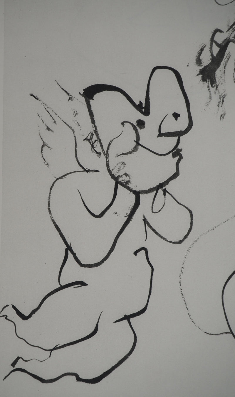 Pablo PICASSO : Muse tourmentée par un ange, Héliogravure originale (photo de détail 6) - Crédit photo : Galerie Art.Paris