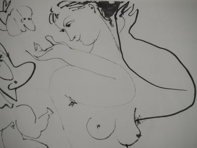 Pablo PICASSO : L'homme bossu et la jeune femme nue, Héliogravure originale (photo de détail 6) - Crédit photo : Galerie Art.Paris