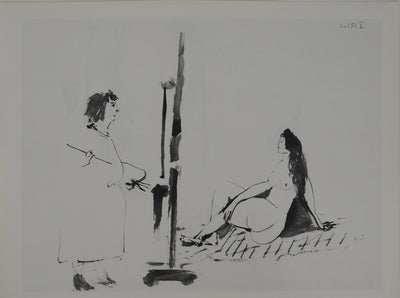 Pablo PICASSO : Les deux femmes dans l'atelier, Héliogravure originale (vue générale) - Crédit photo : Galerie Art.Paris