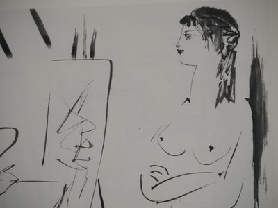 Pablo PICASSO : Muse posant avec un vase, Héliogravure originale (photo de détail 6) - Crédit photo : Galerie Art.Paris