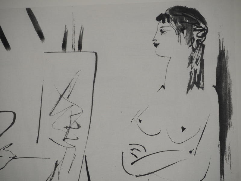 Pablo PICASSO : Muse posant avec un vase, Héliogravure originale (photo de détail 6) - Crédit photo : Galerie Art.Paris