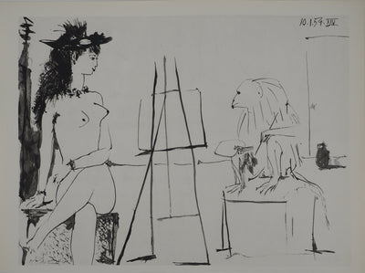 Pablo PICASSO : Métamorphose en singe de l'artiste, Héliogravure originale (vue générale) - Crédit photo : Galerie Art.Paris