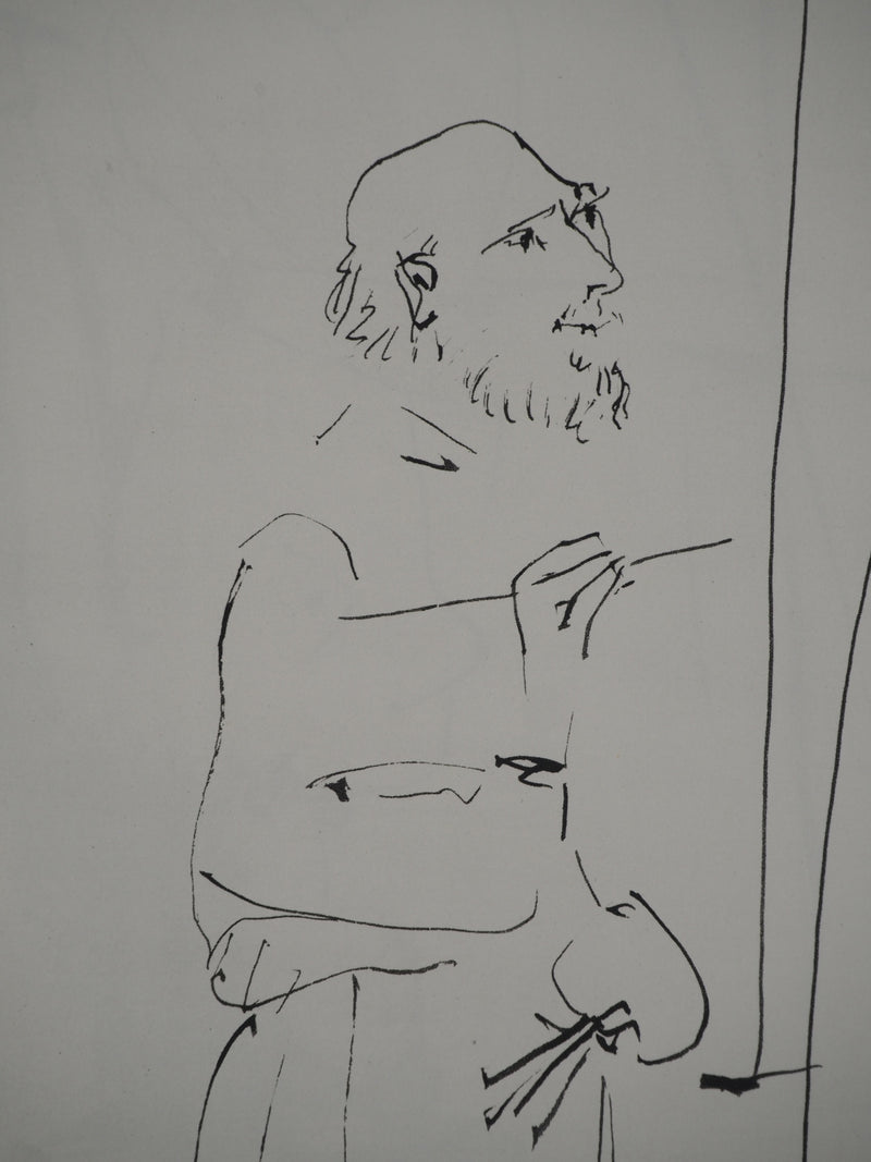 Pablo PICASSO : Le peintre et son modèle vieillissants, Héliogravure originale (photo de détail 2) - Crédit photo : Galerie Art.Paris